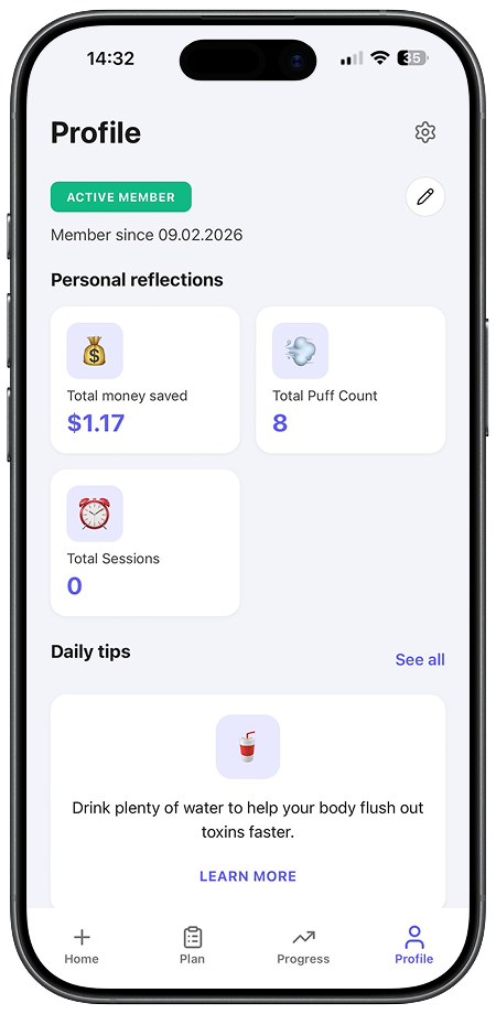 Profile and money saved